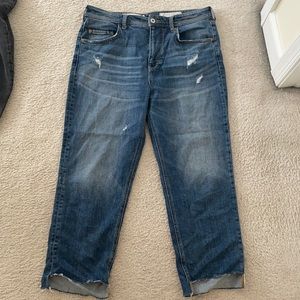 Anthropologie Boyfriend Style Cropped Jeans
